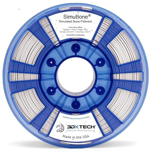 SimuBone - 1.75mm Simulated Bone Filament 3D Filament 750g Reel, 3D Printing Filament - Made in USA