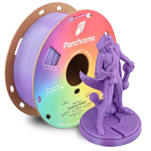 Polymaker Panchroma Celestial PLA Filament, Celestial Purple 1.75mm 3D Printing Filament, Shiny Glittering 3D Printer PLA Filament, Fit Most FDM 3D Printers, 1kg Spool (2.2lbs)