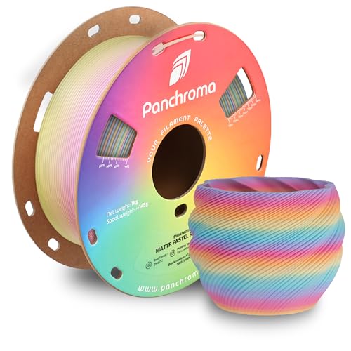 Polymaker Panchroma Gradient Matte PLA Filament, Multicolor Gradient Matte Pastel Rainbow 1.75mm 3D Printing Filament, 3D Printer PLA Filament, Fit Most FDM 3D Printers, 1kg Spool (2.2lbs)