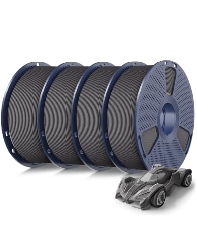 SUNLU High Speed PETG Filament 1.75mm, Grey, 4KG Bundle, 4-Pack