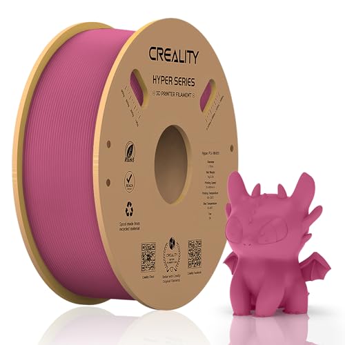Official Creality Hyper PLA Filament 1.75mm, High Speed PLA 30-600mm/s Rapid 3D Printer Filament, Dimensional Accuracy +/-0.02mm, Fit Most FDM 3D Printers,1KG(2.2lbs) Spool Viva Magenta
