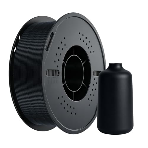 Kingroon Matte PLA Filament 1.75mm 3D Printer Filament Matte Filament 1kg Dimensional Accuracy +/- 0.02 mm (Matte Black)