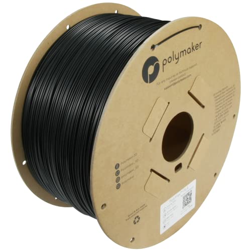 Polymaker Polymax Tough PLA 3D Printer Filament 1.75mm 3kg Black, PolyMax 3D Printing PLA Filament Black, Tougher Than PLA+ 3D Filament, High Impact Strength for Functional Application