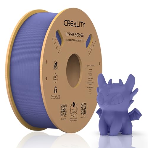 Official Creality Hyper PLA Filament 1.75mm, High Speed PLA 30-600mm/s Rapid 3D Printer Filament, Dimensional Accuracy +/-0.02mm, Fit Most FDM 3D Printers, 1KG(2.2lbs) Spool Very Peri