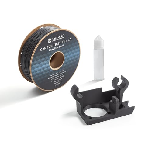 SainSmart Carbon Fiber ASA Filament 1.75mm, Weather Resistant, Tough Engineering 3D Printing Filament, Perfect for Printing Outdoor Functional Parts, 1KG Spool, Black