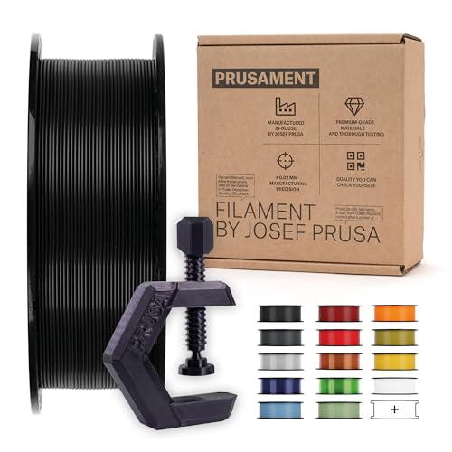 Prusament Premium PETG Jet Black 1.75mm 1kg 3D Printer Filament