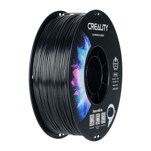 Creality ABS Filament 1.75mm, 3D Printer Filament, Excellent Resistance, Odorless Non-Toxic, Stability, Tough, 1kg(2.2lbs) Printing Filament for 3D Printer (Black)