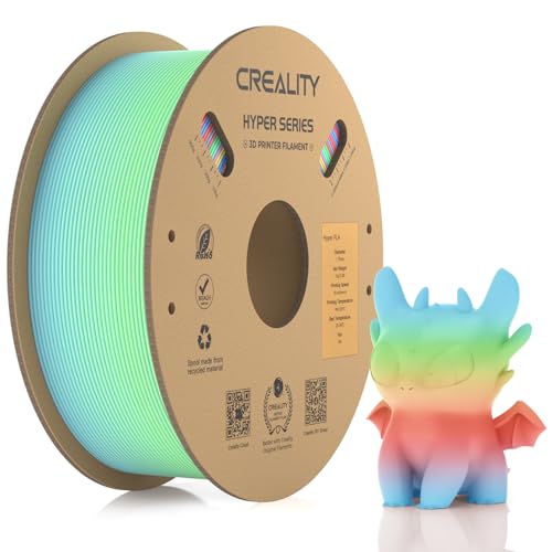 Official Creality Hyper PLA Filament Rainbow 1.75mm, High Speed PLA 30-600mm/s 3D Printer Filament PLA, Dimensional Accuracy +/-0.02mm, Fit Most FDM 3D Printers,1KG(2.2lbs) Spool WildBlossom Long