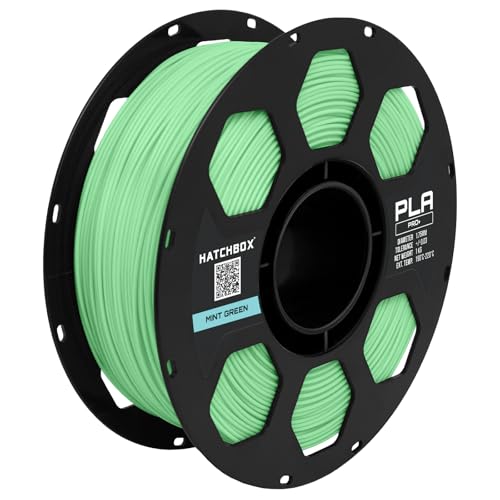 HATCHBOX PLA PRO+ 3D Printer Filament, Dimensional Accuracy +/- 0.03 mm, 1 kg Spool, 1.75 mm, Mint