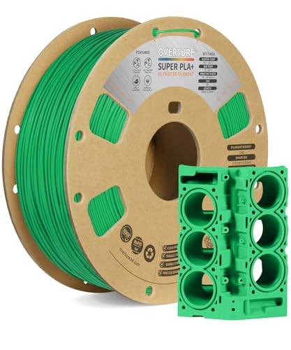 OVERTURE Super PLA+ Filament 1.75mm, Toughness Enhanced PLA Plus, Professional Toughness 3D Printer Filament 1kg (2.2lbs), High Precision +/- 0.02mm (Light Brown)