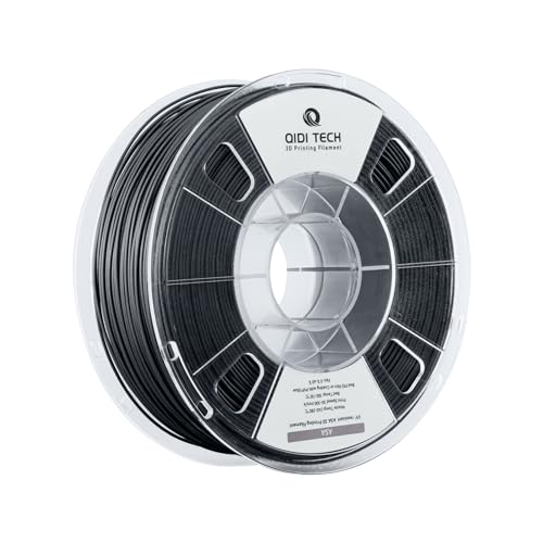R QIDI TECHNOLOGY ASA 3D Printer Filament 1kg Spool 1.75mm, Black