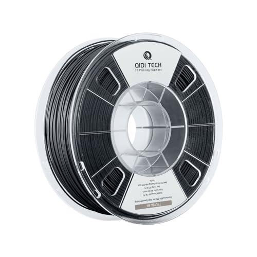 R QIDI TECHNOLOGY TPU 95A High Flow Filament 1.75mm,TPU95A-HF Flexible 3D Printer Filament Fit Most FDM 3D Printers,High Resilience,Suitable for High Speed Printing, 1kg Spool,Black