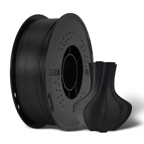 Kingroon Carbon Fiber ABS Filament 1.75mm, High Strength & Heat Resistant for Functional Prototypes, Mechanical Parts - 1kg Spool, Black