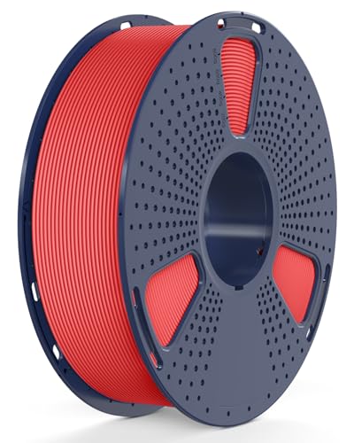 SUNLU High Speed PETG 3D Filament 1.75mm, 30mm/s - 600mm/s Print Range, High Flow Speedy 3D Printer Filament, Fit Most FDM Printers, Dimensional Accuracy +/- 0.02mm, 1kg Spool, (Red)