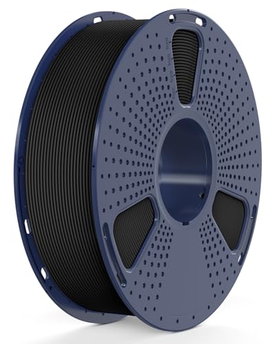 SUNLU High Speed PETG 3D Filament 1.75mm, 30mm/s - 600mm/s Print Range, High Flow Speedy 3D Printer Filament, Fit Most FDM Printers, Bambu Labs Printer etc, 1kg Spool, (Black)