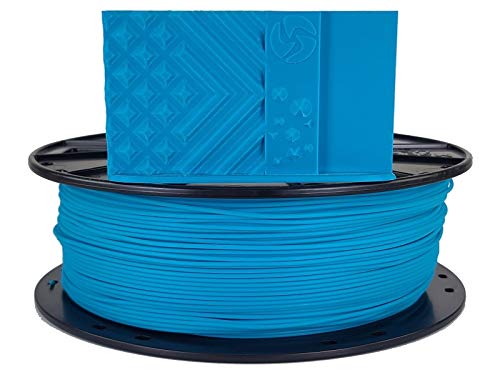 3D-Fuel Standard PLA+ Filament for 3D Printing, Made in The USA, 3D Printer Filament, Dimensional Accuracy +/- 0.02 mm, 1.75 mm, 1 kg Spool, Caribbean Blue