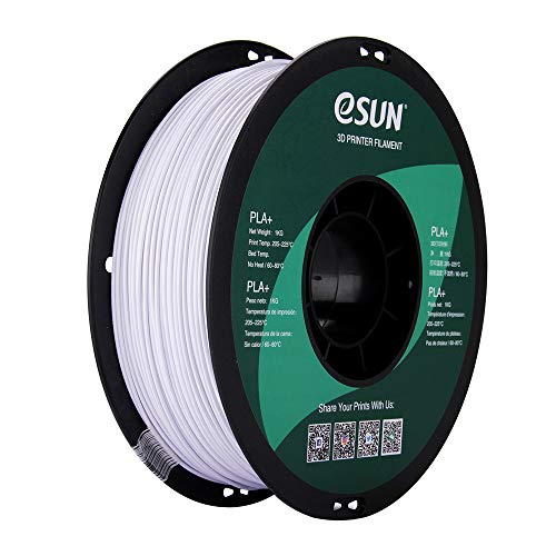 eSUN PLA PRO (PLA+) 3D Printer Filament, Dimensional Accuracy +/- 0.03mm, 1kg, Plastic Spool, 1.75mm, Cool White