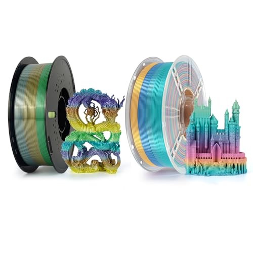 Kingroon 2PCS Rainbow PLA Filament
