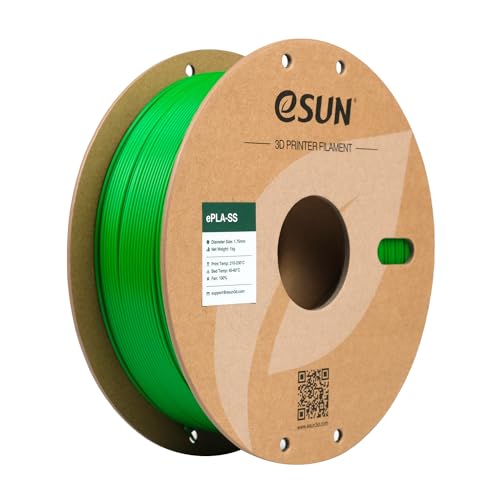 eSUN PLA Basic Filament 1.75mm, 3D Printer Filament High Speed PLA for Fast Printing, 1KG Spool (2.2 LBS) 3D Printing Filament for High Speed 3D Printers, Green