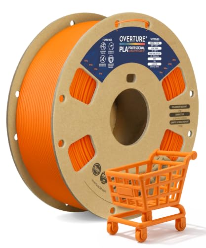 OVERTURE PLA Plus (PLA+) 3D Printer Filament 1.75mm, 1kg Orange