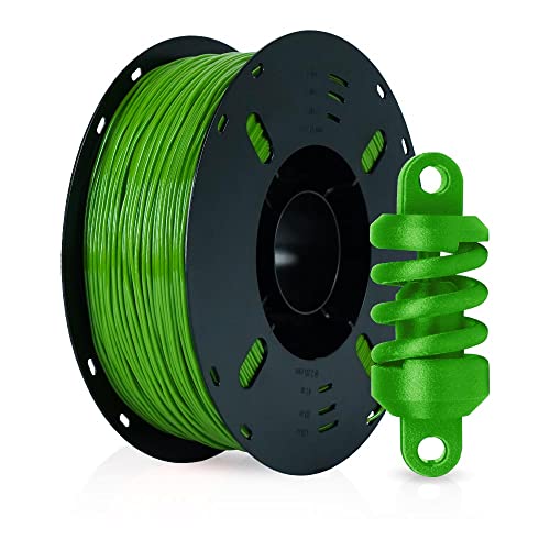 VOXELAB TPU Filament 1.75mm, Elastic PLA, High Resilience, Wear Resistance, Interlayer Adhesion, 95A Soft TPU, 1KG/ Spool (2.2 lbs), Green