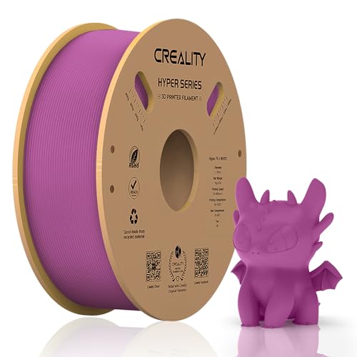 Official Creality Hyper PLA Filament 1.75mm, High Speed PLA 30-600mm/s Rapid 3D Printer Filament, Dimensional Accuracy +/-0.02mm, Fit Most FDM 3D Printers,1KG(2.2lbs) Spool Purple