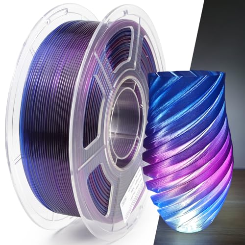 3D Printer PETG Filament Transparent Blue Purple for Bambu Lab AMS,AMS Lite