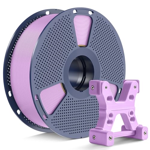 PETG Filament 1.75mm, Ultra Tough, Heat Optimized, Odorless, 1kg(2.2lbs) SUNLU PETG 3D Printer Filament, Dimensional Accuracy +/- 0.02mm, Soft Purple