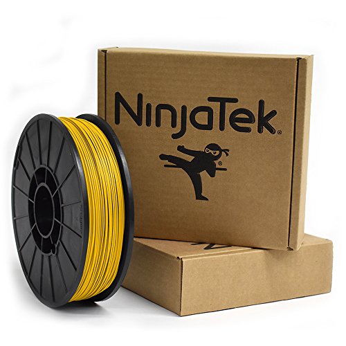 NinjaTek 3DNF04117510 NinjaTek NinjaFlex TPU Filament, 1.75mm, TPE, 1kg, Sun (Yellow) (Pack of 1)