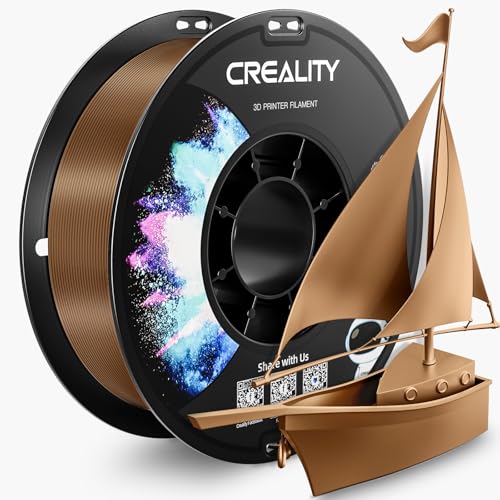 CREALITY PETG Filament 1.75mm 3D Printer Filament, 1kg (2.2lb) Neatly Wound Spool, Dimensional Accuracy ±0.03mm, Fit for Ender, Bambu Lab, Anycubic,ELEGOO FDM Printers, Brown