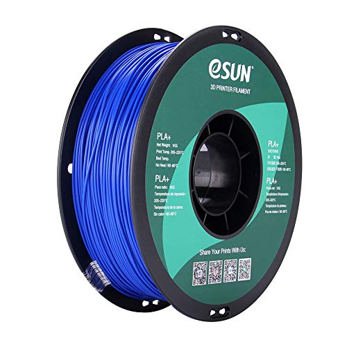 eSUN PLA PRO (PLA+) 3D Printer Filament, Dimensional Accuracy +/- 0.03mm, 1kg Spool, 1.75mm, Blue