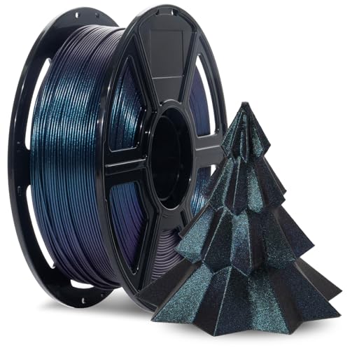 FLASHFORGE Rapid PETG Filament 1.75mm Burnt Titanium, 600mm/s Fast Printing, 3D Printer Filament 1kg Spool, Dimensional Accuracy +/- 0.02mm, Changing Colors with Light, Perfectly Hide The Layer Line