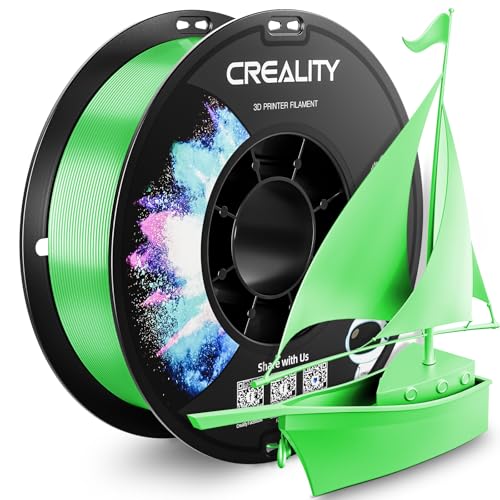 CREALITY PETG Filament 1.75mm 3D Printer Filament, 1kg (2.2lb) Neatly Wound Spool, Dimensional Accuracy ±0.03mm, 2025 Latest Batch, Fit for Ender, Bambu Lab, Anycubic,ELEGOO FDM Printers, Green