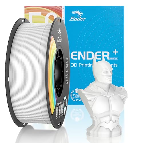 Official Creality PLA Filament Pro White, 1.75mm 3D Printer Filament, Ender PLA + (Plus) Printing Filament, 1kg Spool (2.2lbs), Dimensional Accuracy ±0.02mm. Fit Most FDM Printers