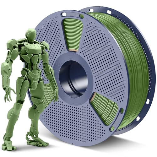 SUNLU ABS Filament 1.75mm 3D Printer Filament, Highly Resistant Durable, Heat Resistance, Excellent Toughness, Compatible with 99% FDM 3D Printers, 1kg Spool (2.2lbs), 350 Meters, Olive Green