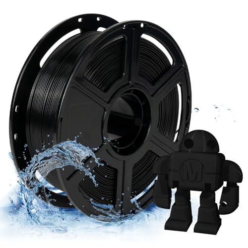 FLASHFORGE PETG Pro Filament 1.75mm Black, 3D Printer Filament 1kg (2.2lbs) Spool, Dimensional Accuracy +/- 0.02mm, 3D Printing Filament for Various Mechanical Parts, Waterproof Parts