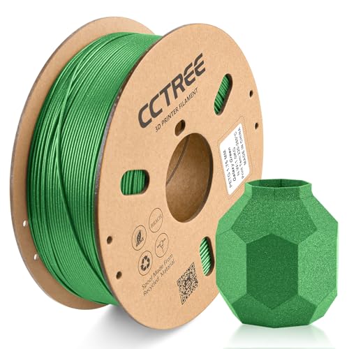 CCTREE 3D Printer Galaxy PETG Filament 1.75mm, Galaxy Green