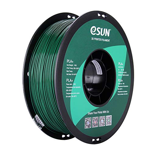eSUN PLA PRO (PLA+) 3D Printer Filament, Dimensional Accuracy +/- 0.03mm, 1kg Spool, 1.75mm, Pine Green, Pantone 343C