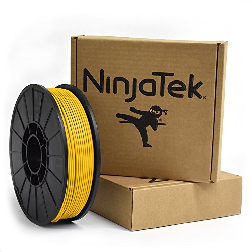 NinjaTek 3DAR04129010 NinjaTek Armadillo TPU Filament, 3.00mm, TPE, 1kg Sun (Yellow) (Pack of 1)