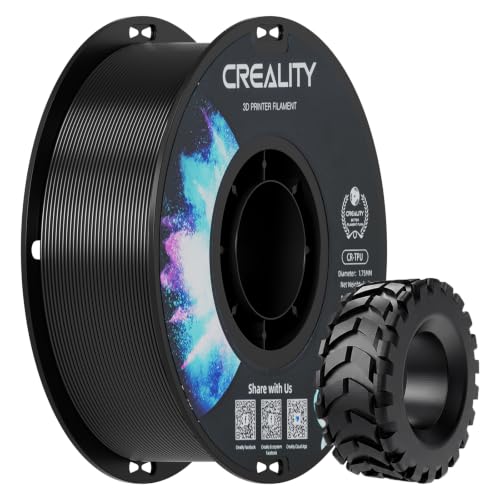 Creality TPU 95A Flexible 3D Printer Filament 1.75mm, 1kg Black