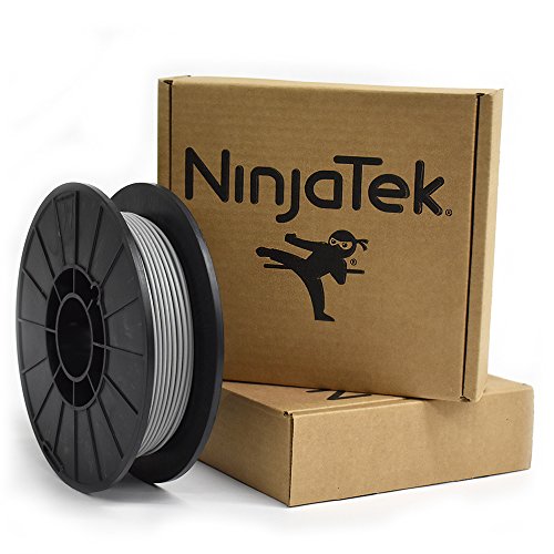 NinjaTek - 3DNF1429005 3DNF14129005 NinjaFlex TPU Filament, 3.00mm, TPE.5kg, Steel (Gray) (Pack of 1)