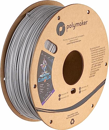 Polymaker Easy to Sand & Paint PLA Filament 1.75mm CosPLA (Version B - Sand-Ability with Extra Durability), PolyLite 3D Printer Filament 1.75mm 1kg 3D Printing PLA Filament Easy Sanding for Cosplay