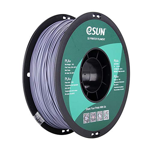 eSUN PLA PRO (PLA+) 3D Printer Filament, Dimensional Accuracy +/- 0.03 mm, 1kg, Plastic Spool, 1.75mm, Gray