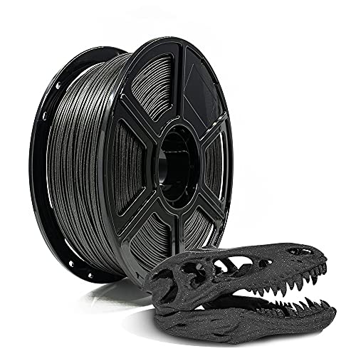 FLASHFORGE PLA Filament 1.75mm Galaxy Matte Black, 3D Printer Filament with Silver Glitter 1kg (2.2lbs) Spool, Dimensional Accuracy +/- 0.02mm, Shimmering 3D Printing Filament for Unique Finish
