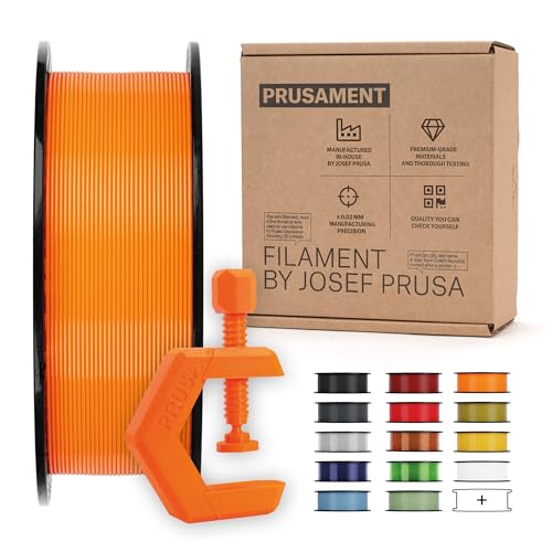 Prusament PETG Prusa Orange 1.75mm 1kg 3D Printer Premium Filament